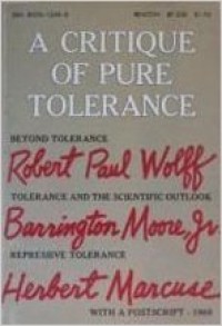 Image of A Critique Of Pure Tolerance