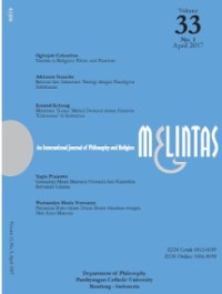 Melintas : An International Journal of Philosophy and Religion Volume 33 Nomor 1 April 2017