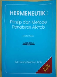 Image of Hermeneutik: Prinsip dan Metode Penafsiran Alkitab