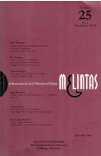 Melintas : An International Journal of Philosophy and Religion Volume 25 Nomor 3 Desember 2009
