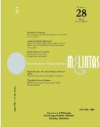 Melintas : An International Journal of Philosophy and Religion Volume 28 Nomor 1 April 2012