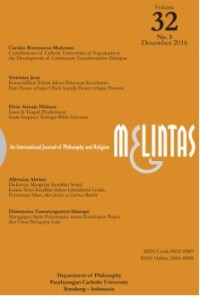 Melintas : An International Journal of Philosophy and Religion Volume 32 Nomor 2 Desember 2016