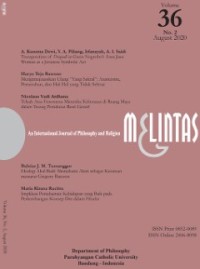 Melintas : An International Journal of Philosophy and Religion Volume 36 Nomor 2 Agustus 2020