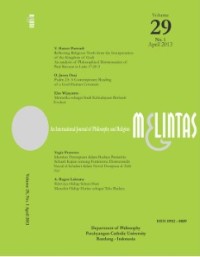 Melintas : An International Journal of Philosophy and Religion Volume 29 Nomor 1 April 2013